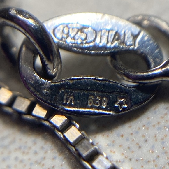 Mixed metal spinner pendant necklace 925 sterling silver - Picture 2 of 9